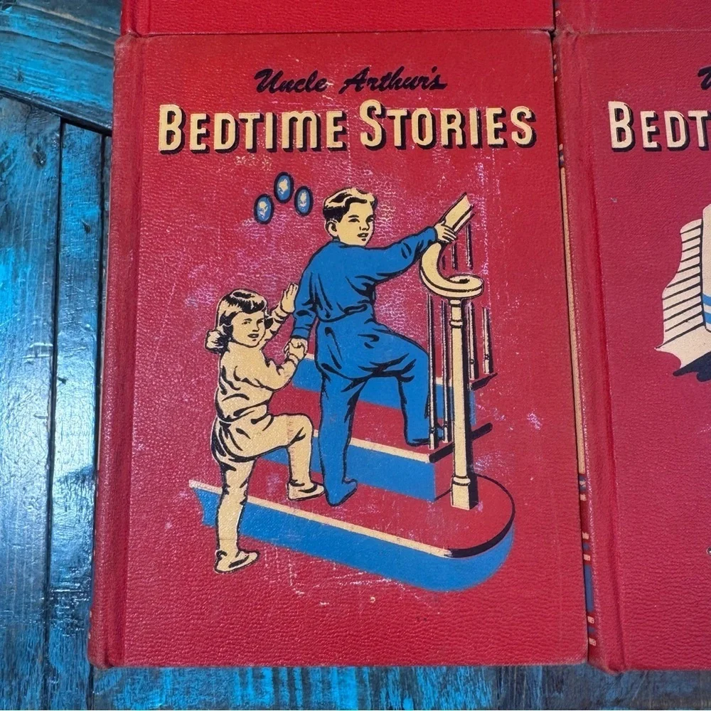Uncle Arthur's Bedtime Stories, Vol. 1, 2, 3, 4 Vintage 1950s - Picture 4 of 16